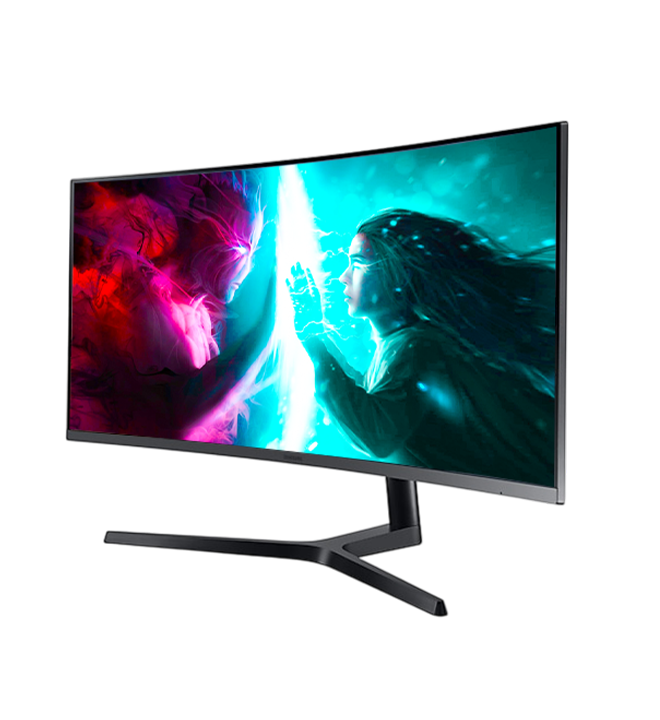 SAMSUNG ULTRA WQHD CURVED 34 INCH GAMING MONITOR 3440x1440 RESOLUTION DUAL SCREEN FUNCTION SAMSUNG ULTRA WQHD CURVED 34 INCH GAMING MONITOR 3440x1440 RESOLUTION DUAL SCREEN FUNCTION